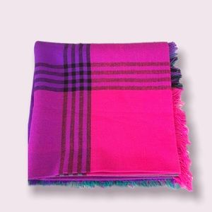 Vintage 80’s Wool Plaid Scarf